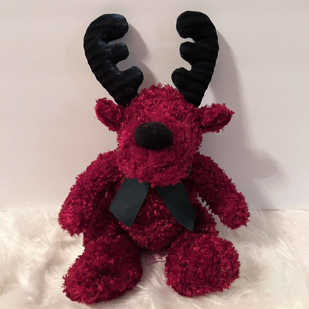 Russ Berrie Twinkle Plush Reindeer Red 101494 Stuffed Animal Toy Christmas 12"